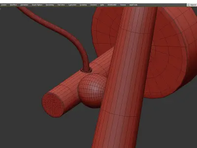 BECKY WALL Low-poly 3D model