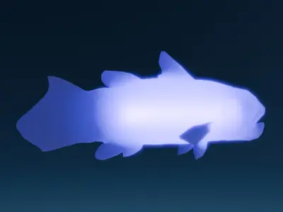 Indirect lighting of living fossils 3D model