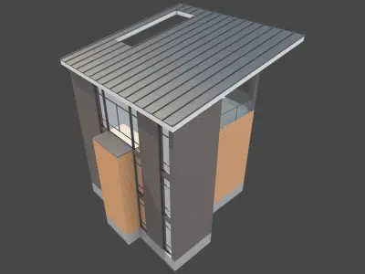 Contemporary House 1 3D model