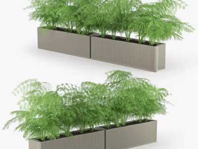 Flowerbed terracotta 3D model