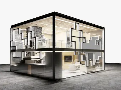 Revit studio design 2020  3D model