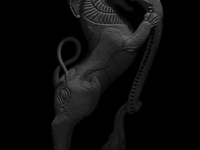 Sculpture - Yazhi 3D model