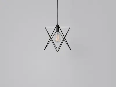 Cage Pendant Light 04 3D model