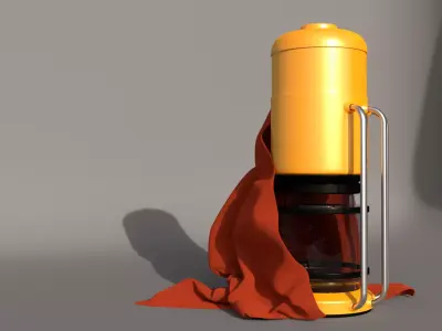 Coffeeboil coffee maker with cape 3D model