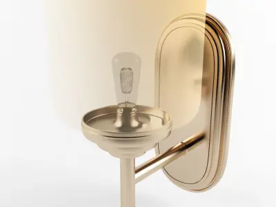 Gold wall lamp Free 3D model