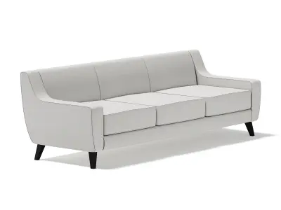 Light-Grey Three Seat Sofa 3D model