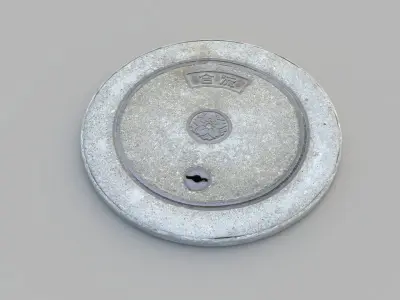 Sewer Grate 02 3D model
