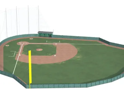 Baseball Field  3D model
