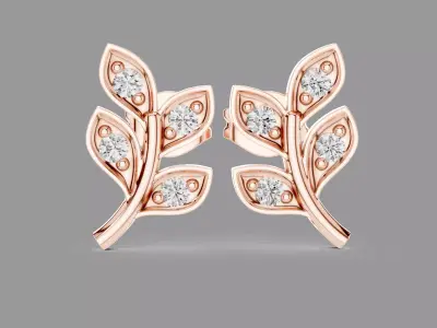 Diamond Earrings  3D print model