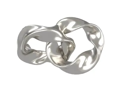 Abstract Ring Shape V2 002 Low-poly 3D model