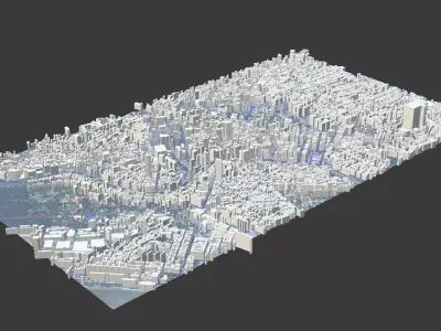 Vienna City Low-poly 3D model