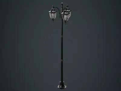 Street Light 3A Low-poly 3D model