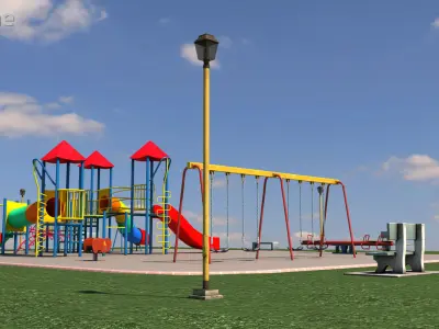 Scenic Playground 3D model
