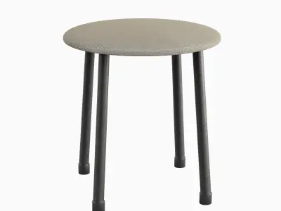 Steel Stool C Set  Low-poly 3D model