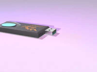 USB Zelda  Low-poly 3D model