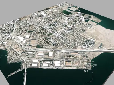 Cityscape Manama Kingdom of Bahrain  3D model