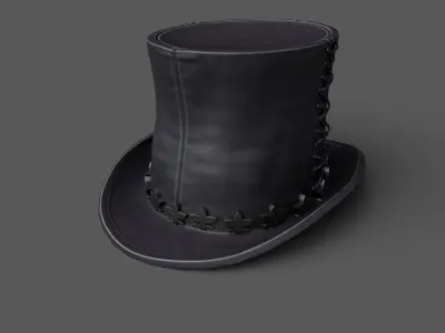 Hat human ver6 Low-poly 3D model