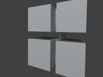 WIndows logo 3Dified Free 3D model