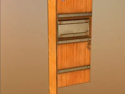 Door 03 Low-poly 3D model buy