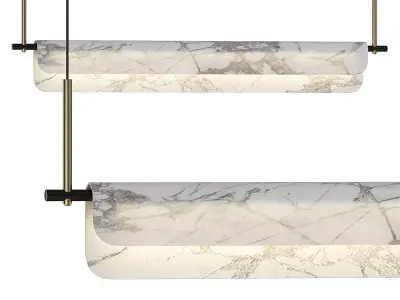 Years Alabaster Pendant Light 3D model