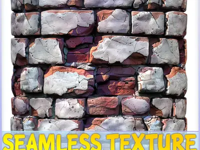  Stylized Wall Seamless Texture Texture buy