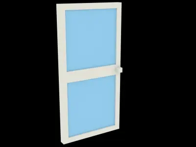 Low Poly Game Ready Door Low-poly 3D model