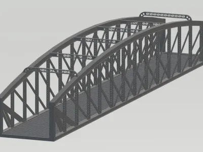 Iron Rail Bridge 3D model