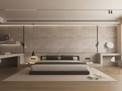 Bedroom interior scenes 3D model