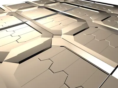 Sci-Fi elements panel  3D model