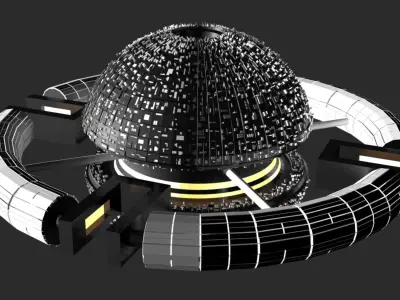 Space station 3D model