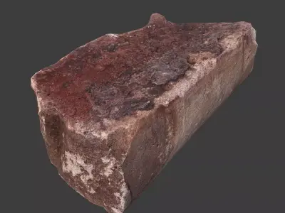 Cinder Debris Low-poly 3D model