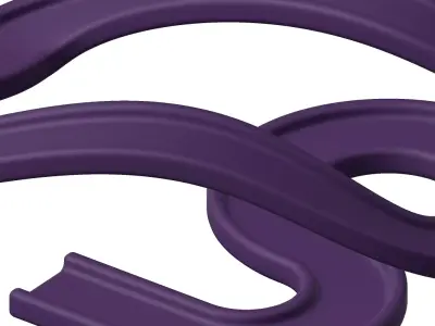 Plastic Premium Complex Racetrack Toy 3D model