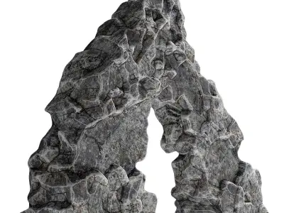 Rock sea arch 3D model
