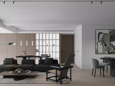 apartment interior scenes      3D model 11
