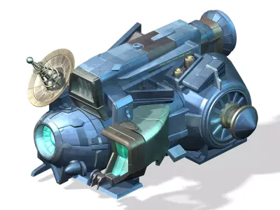 Missile Launcher - Roadblock 09 3D model