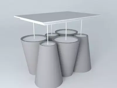 Pending Modern 6 Spotlights Free 3D model