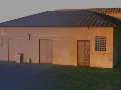 ROMAN Building Low-poly 3D model