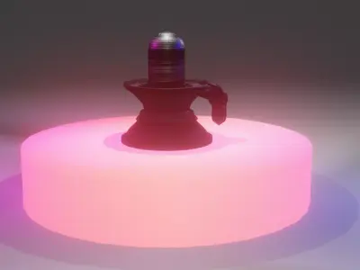 SHIVALINGAM lamp with light 3D model