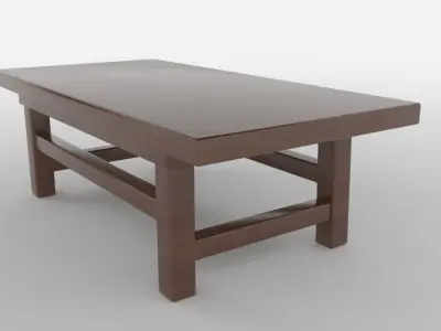 modern table  Free 3D model