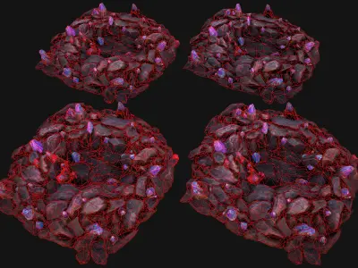 Rocks Crystals Minerals Gem Ore Pack Low-poly 3D model