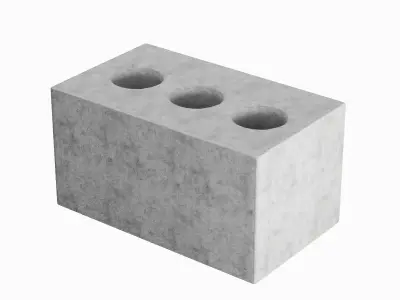 Concrete Brick 03 Low-poly 3D model