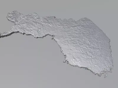 Finland Suomi Country Terrain 3D model