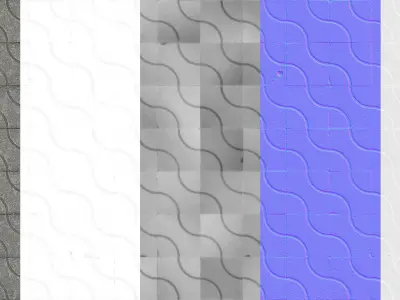 Gray patterned tiles Texture