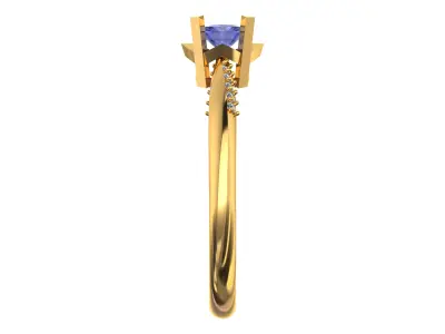 Women Ring  Render 3dm STL OBJ FBX Details 3D print model 420