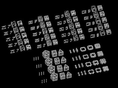 Modular Truss Pack 3D model