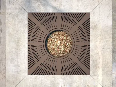 Tree Grate 03 3D model