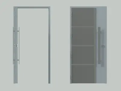 Door sets 4 3D model