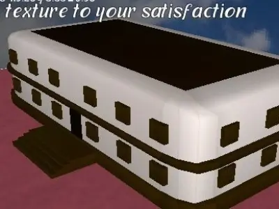 Big apartment low poly Free low-poly 3D model