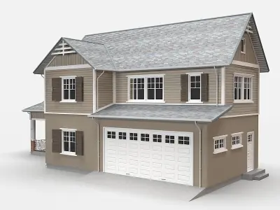 Traditional House 16 Low-poly 3D model