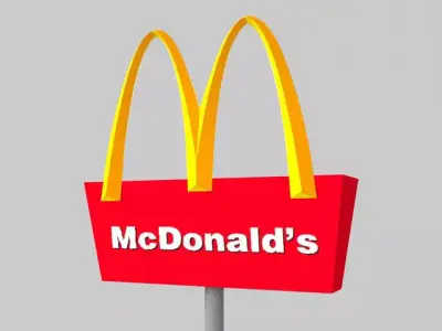 McDonald sign Free 3D model